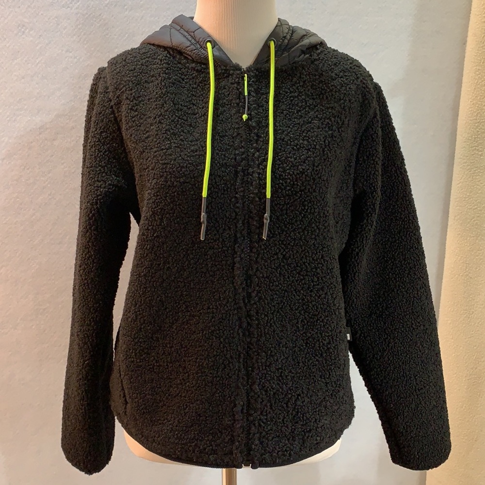 Sherpa Fleece Full Zip Hooded Jacket